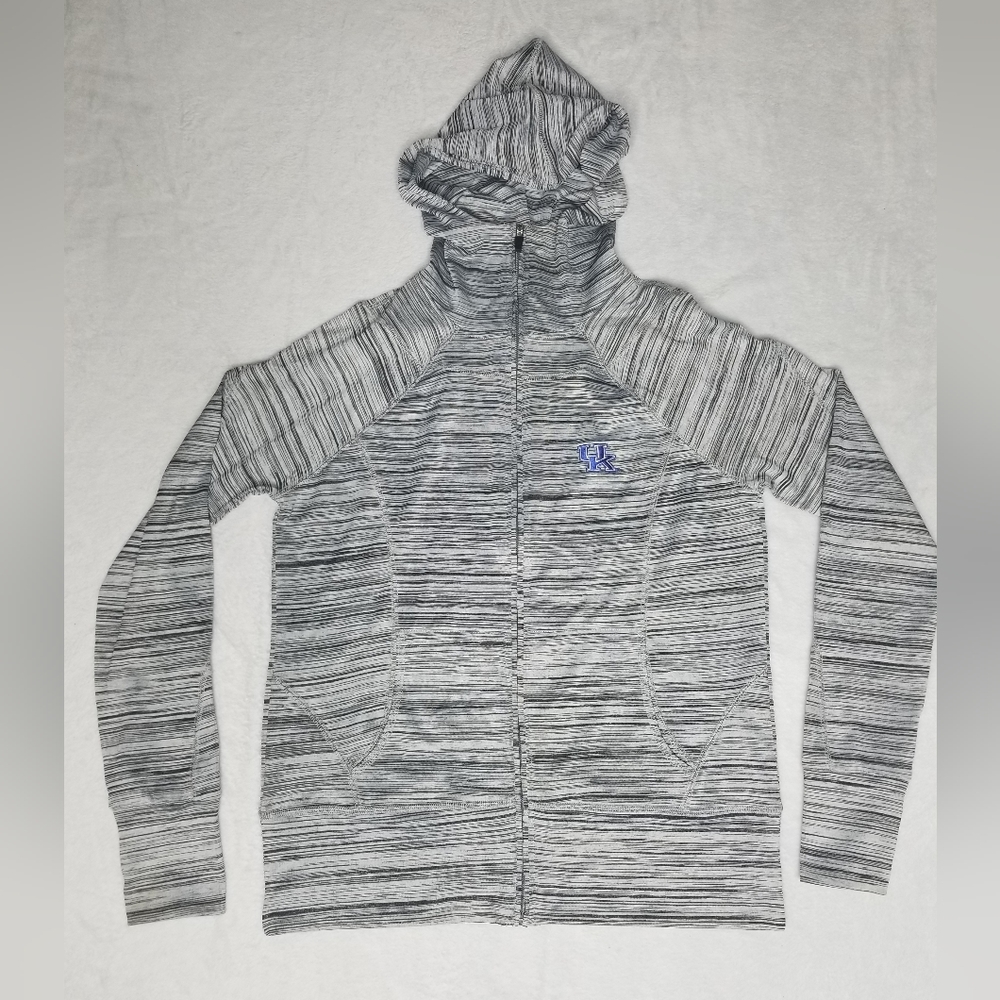University of Kentucky Striped High Neck Hooded Jacket